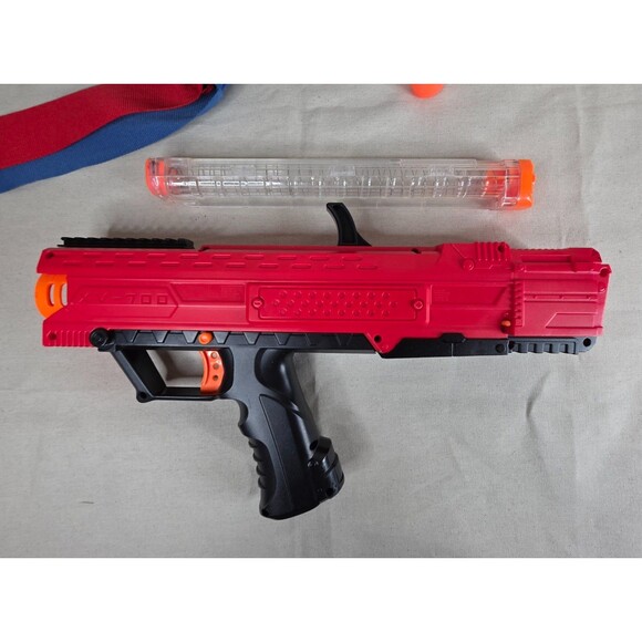 Pair of Nerf Rival Apollo XV-700 Blasters – Red & Phantom Corps White – w/Flags - Picture 11 of 12